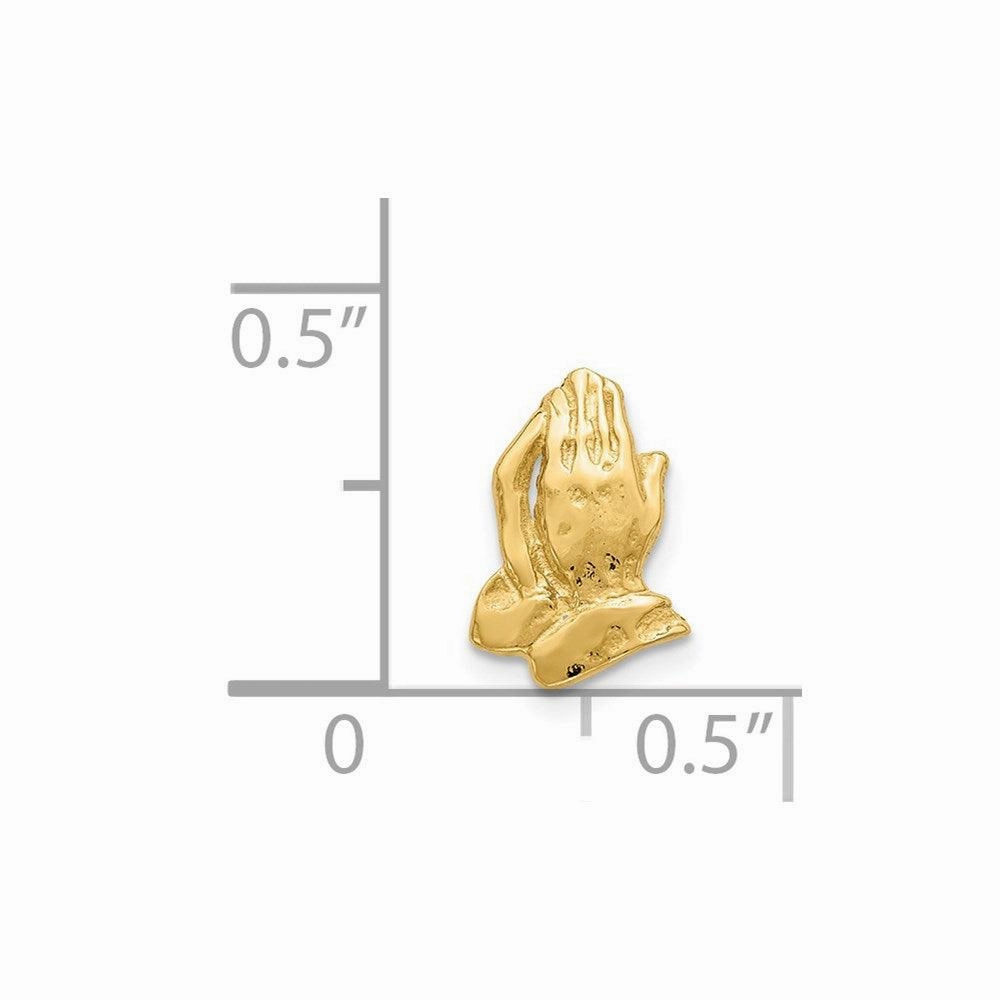 14k Praying Hands Tie Tac