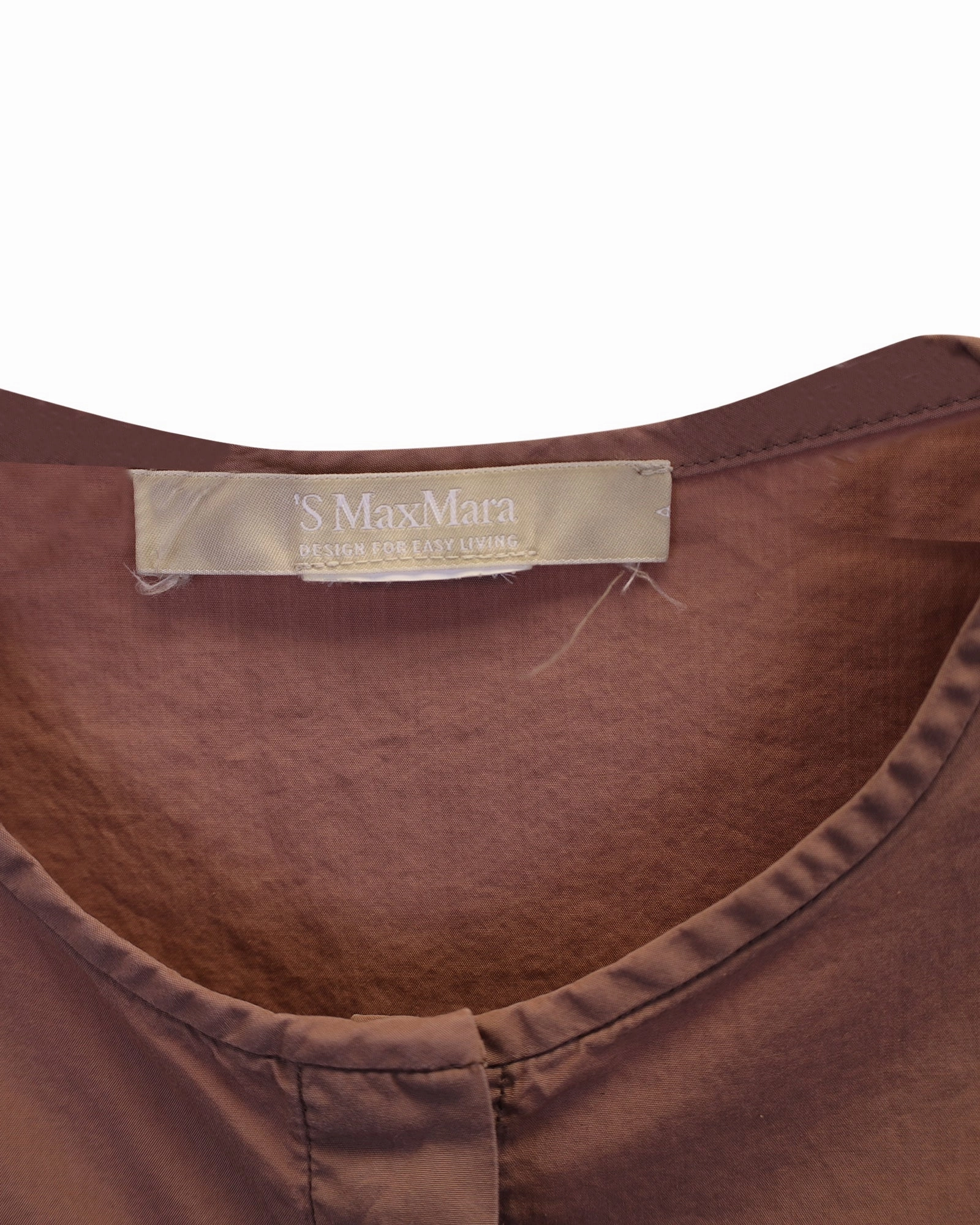 'S Max Mara Pleated Dress in Pink Cotton