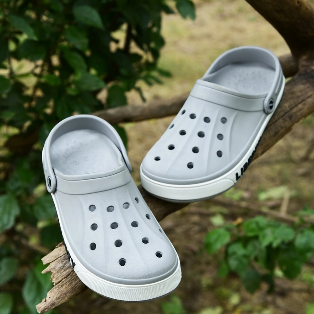 A-HA Light Grey Casual Slip-on Clogs For Men LITEWALK By Liberty