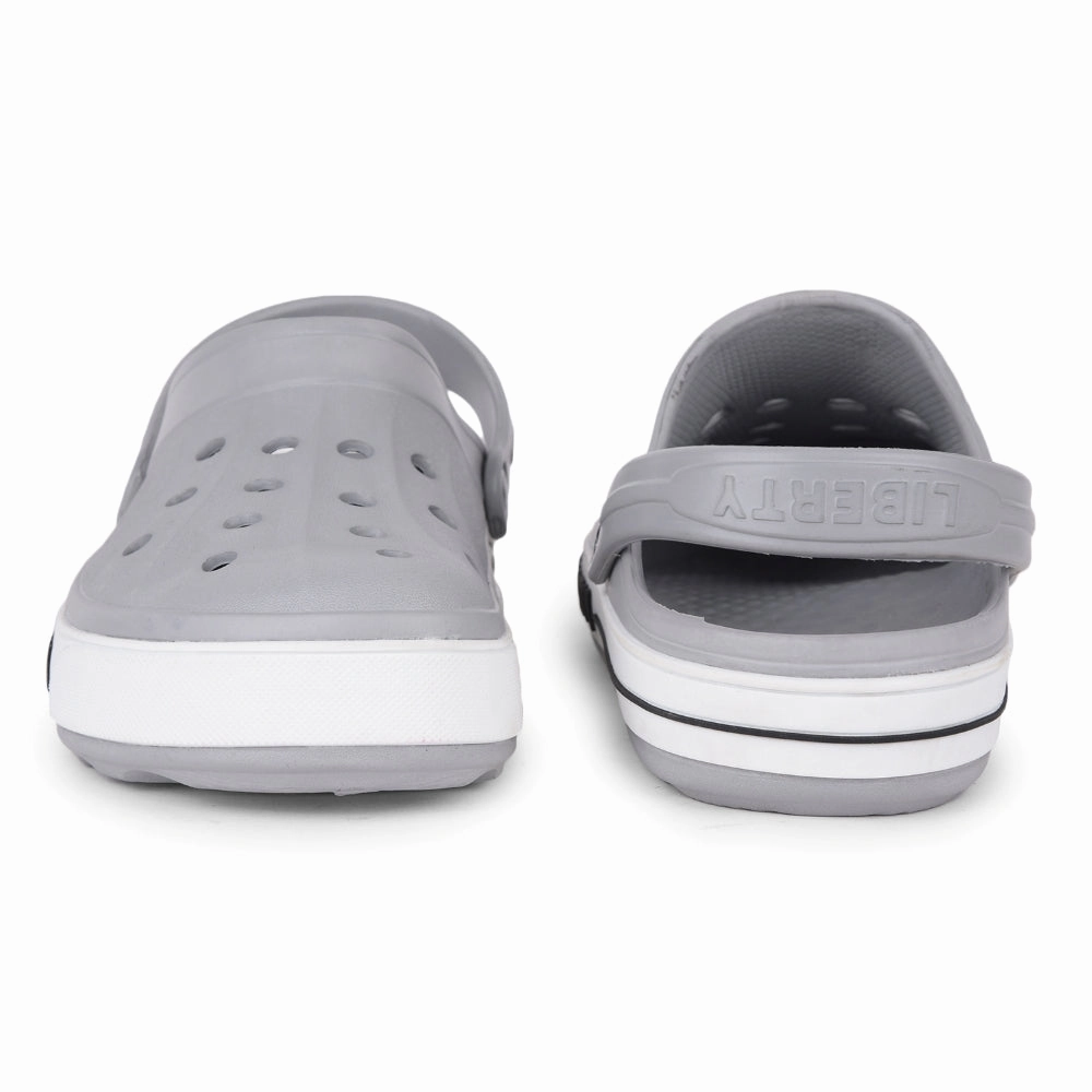 A-HA Light Grey Casual Slip-on Clogs For Men LITEWALK By Liberty