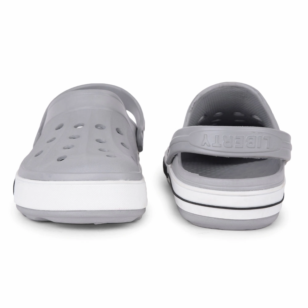 A-HA Light Grey Casual Slip-on Clogs For Men LITEWALK By Liberty