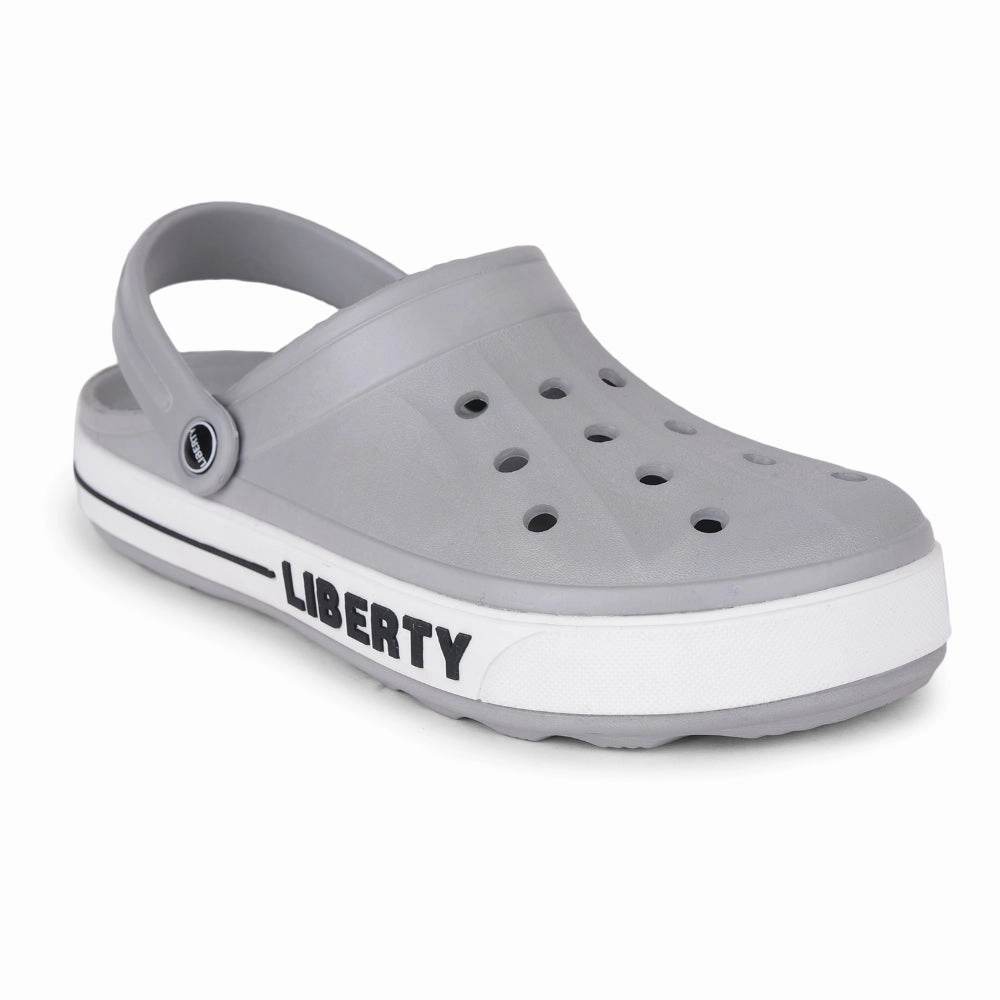 A-HA Light Grey Casual Slip-on Clogs For Men LITEWALK By Liberty