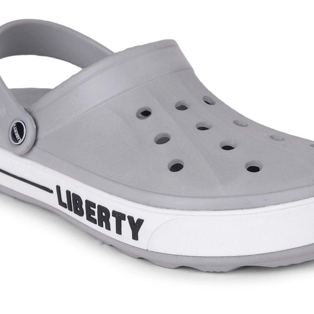 A-HA Light Grey Casual Slip-on Clogs For Men LITEWALK By Liberty