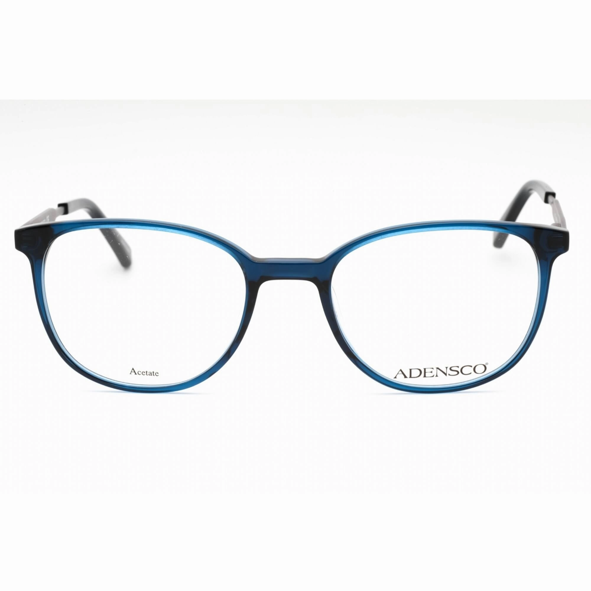 Adensco Men's Eyeglasses - Crystal Blue Plastic Oval Full Rim Frame | AD 122 0QM4 00