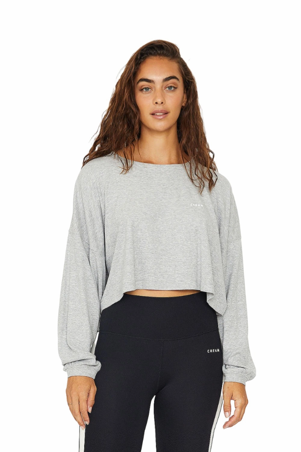 Alexa long sleeve Top - Heather Gray