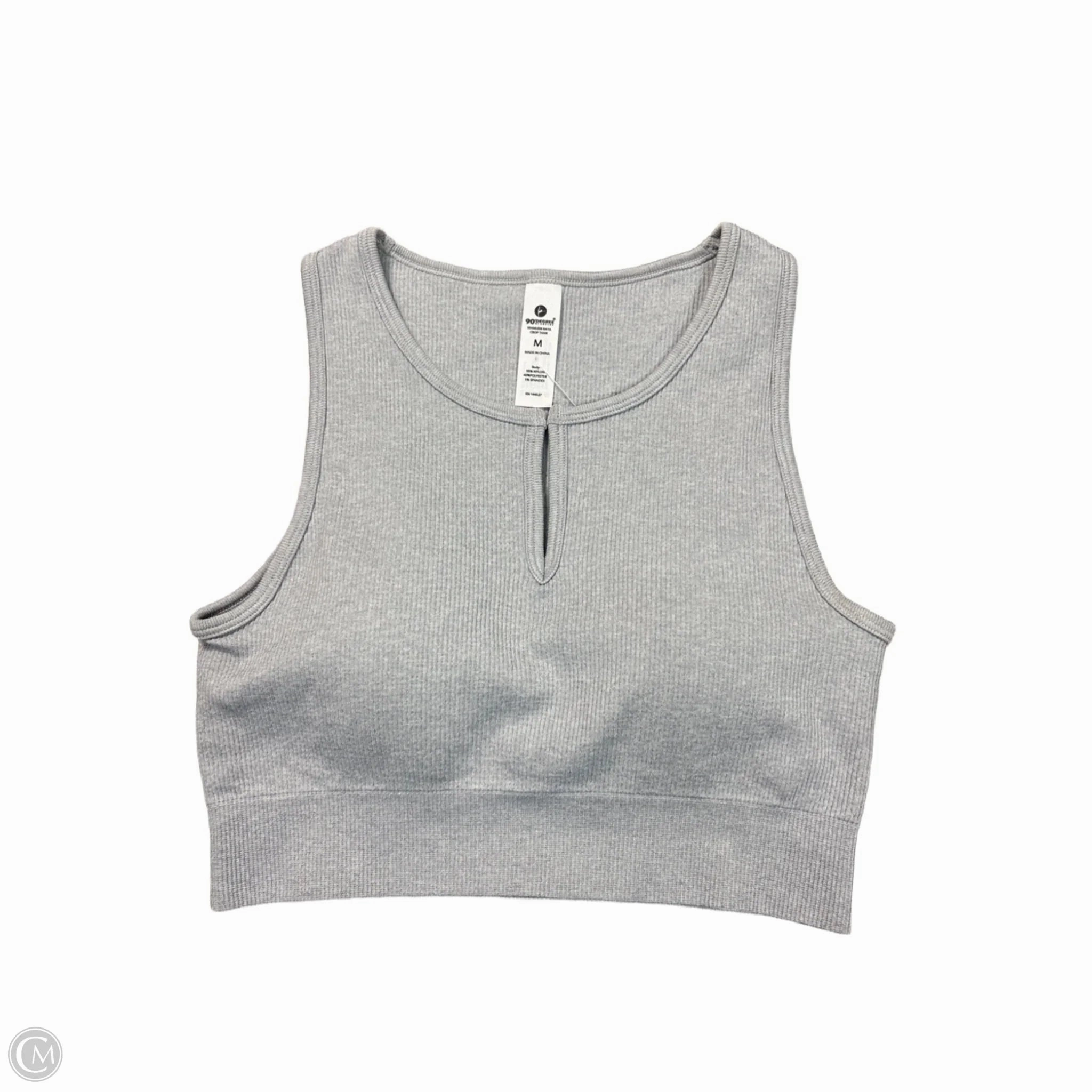 Athletic Bra By 90 Degrees By Reflex In Grey. Size: M