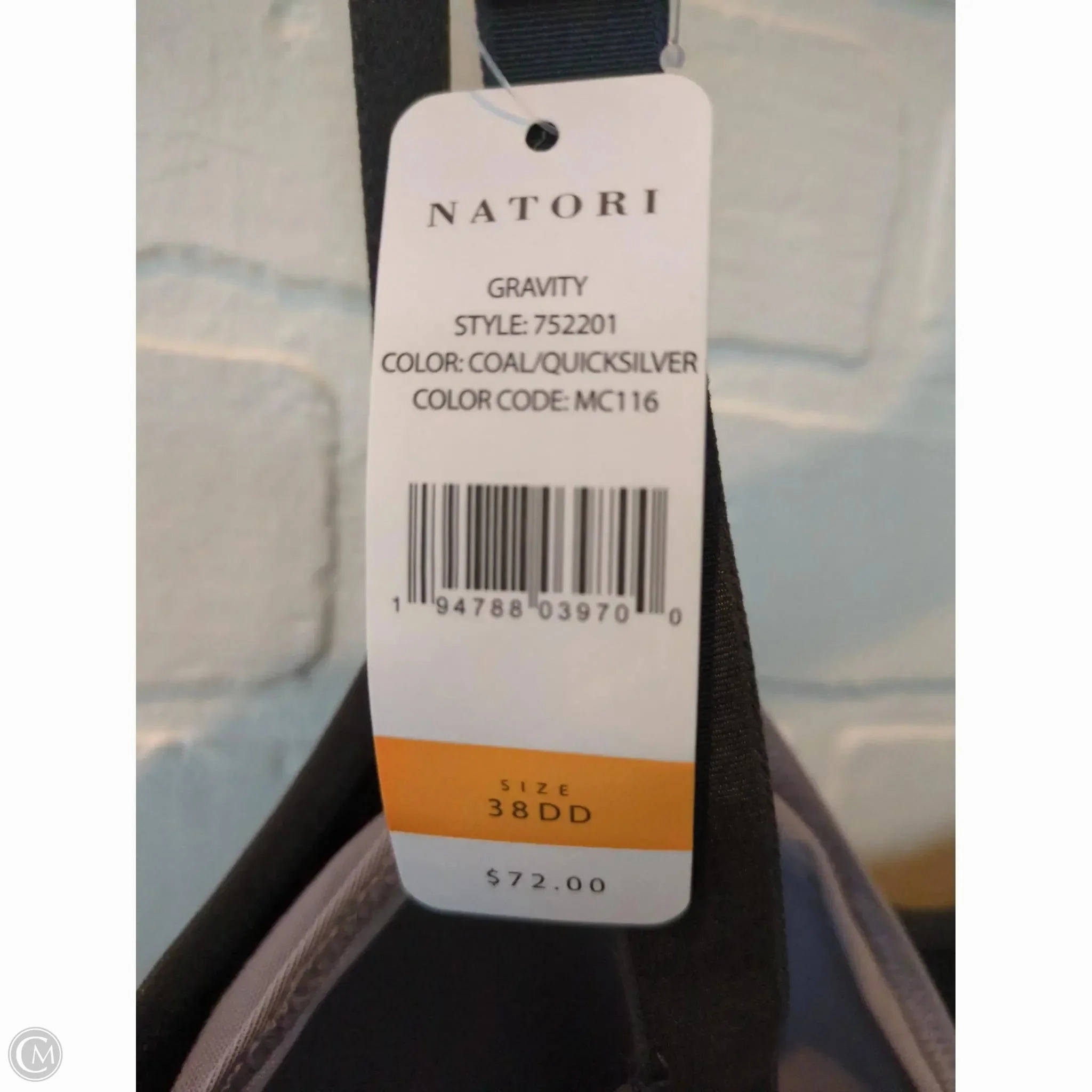 Athletic Bra By Natori In Black & Grey. Size: 38c