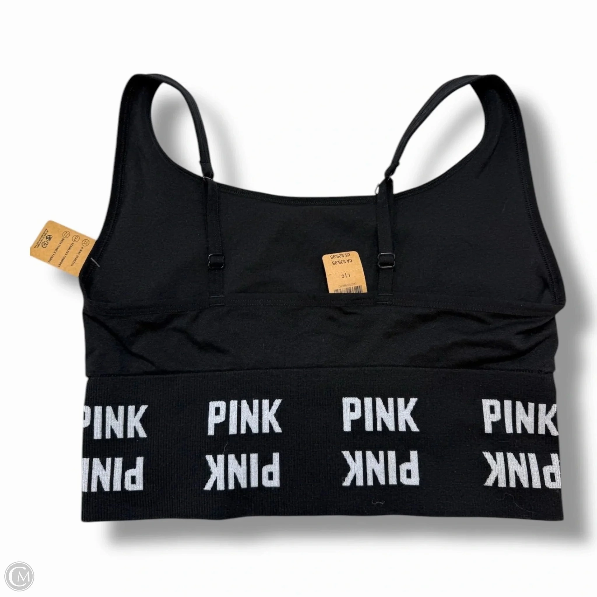 Athletic Bra By Pinc In Black. Size: L