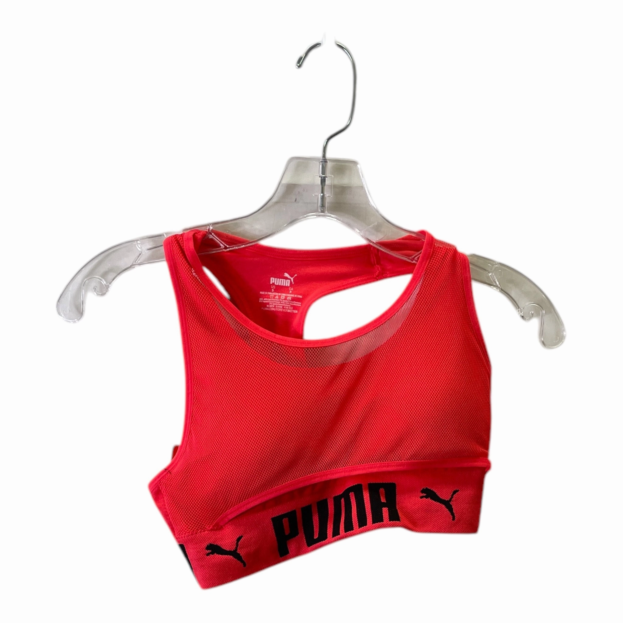 Athletic Bra By Puma In Pink. Size:S