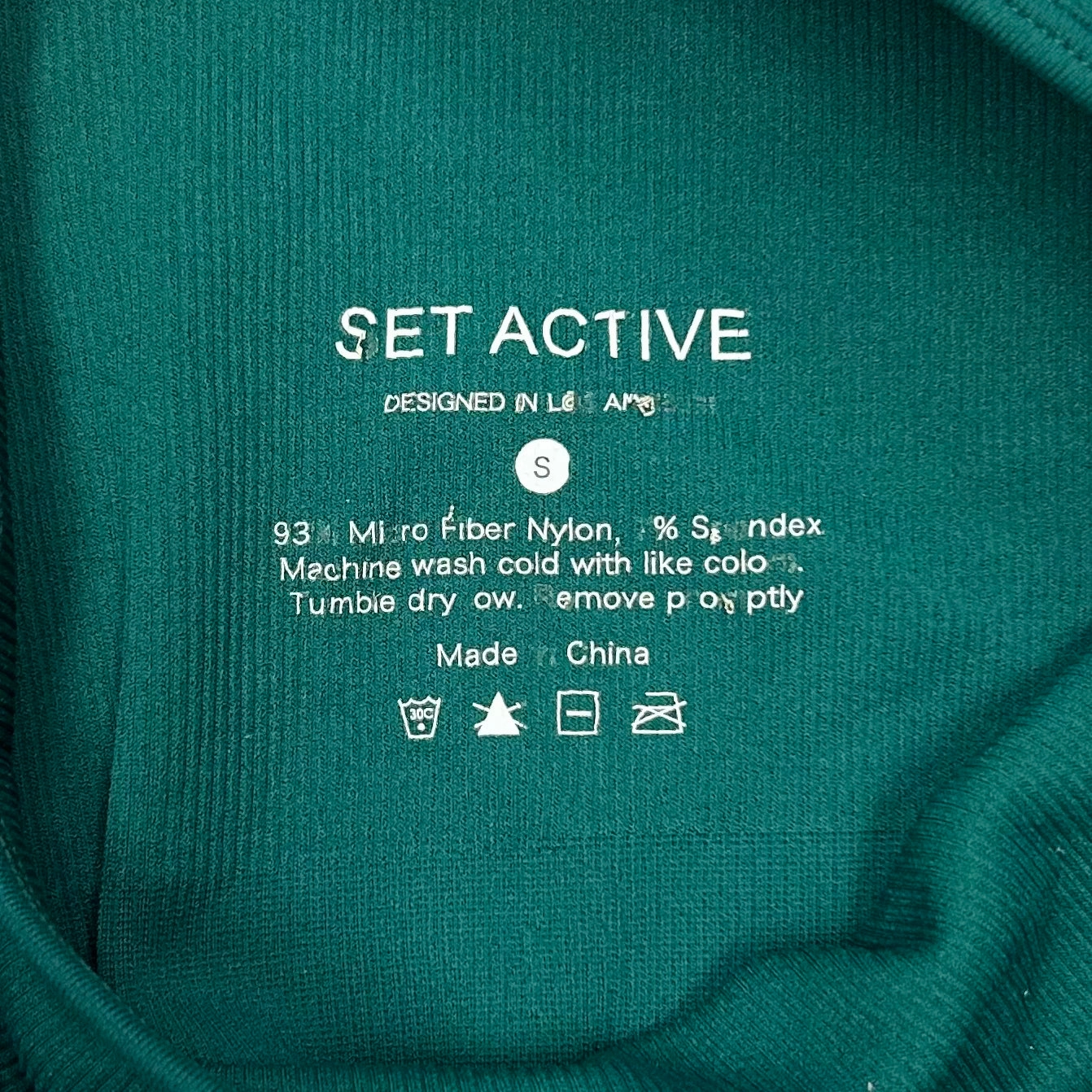 Athletic Bra By Set Active In Teal. Size: S