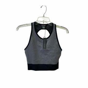 Athletic Bra By Tahari By Arthur Levine In Black & Grey. Size:S
