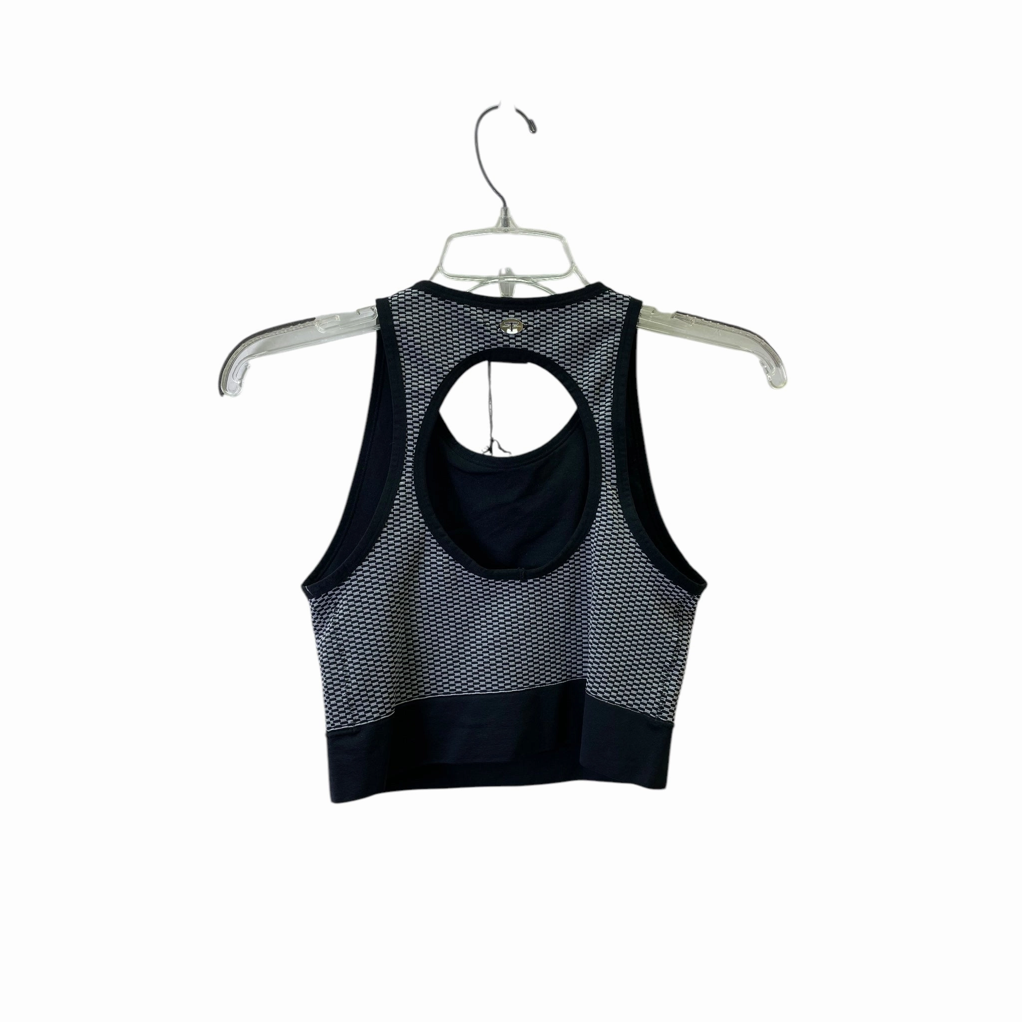 Athletic Bra By Tahari By Arthur Levine In Black & Grey. Size:S
