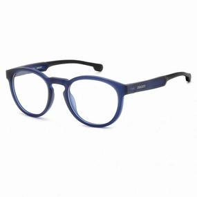 Carrera Men's Eyeglasses - Blue Plastic Full Rim Round Shape Frame | CARDUC 019 0PJP