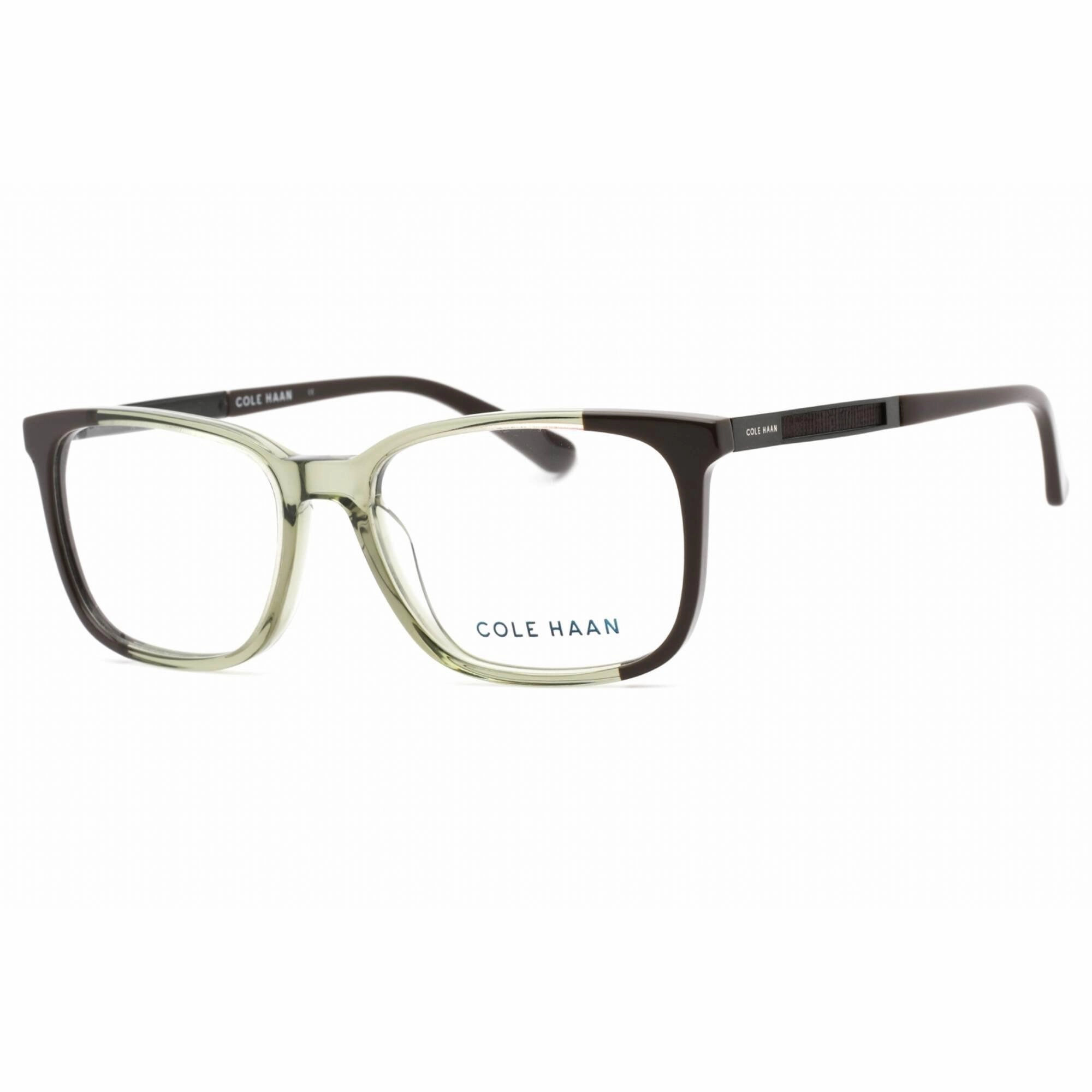 Cole Haan Men's Eyeglasses - Clear Demo Lens Olive Crystal Square Frame | CH4044 308