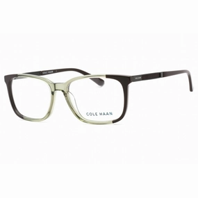 Cole Haan Men's Eyeglasses - Clear Demo Lens Olive Crystal Square Frame | CH4044 308