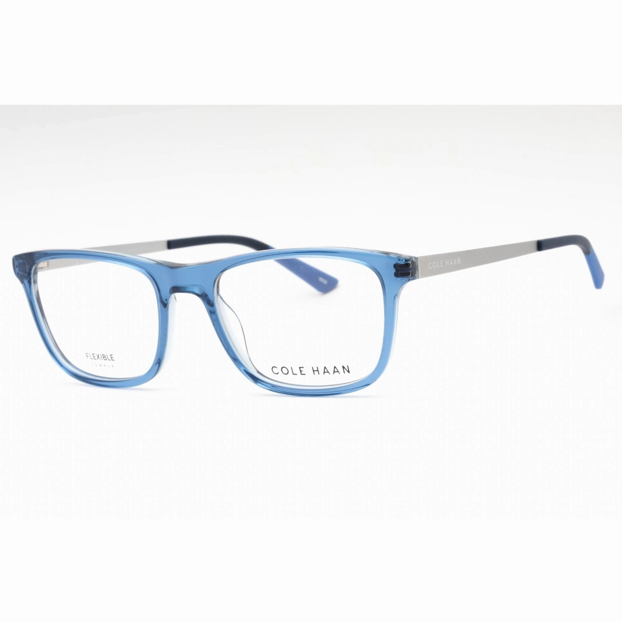 Cole Haan Men's Eyeglasses - Navy Crystal Rectangular Full Rim Frame | CH4056 416