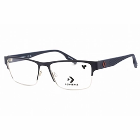 Converse Men's Eyeglasses - Matte Obsidian Half Rim Frame Clear Lens | CV3008 411