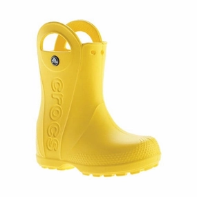 Crocs 12803-730 Toddler Handle It Rain Boot, Yellow 6 Toddler