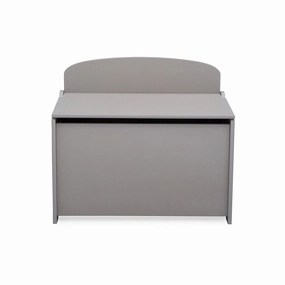 Delta Children TB83460GN-026 MySize Deluxe Toy Box, Grey