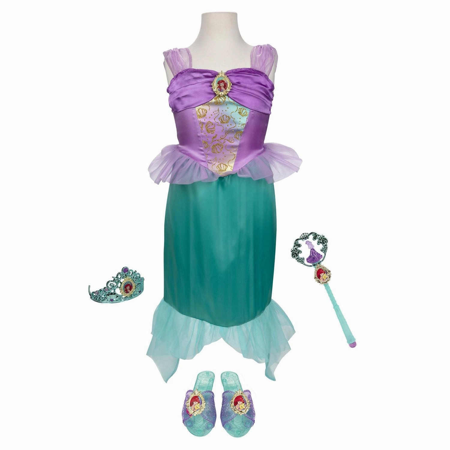 Disney Princess 21743 Ariel Tiara to Toe Dress Up