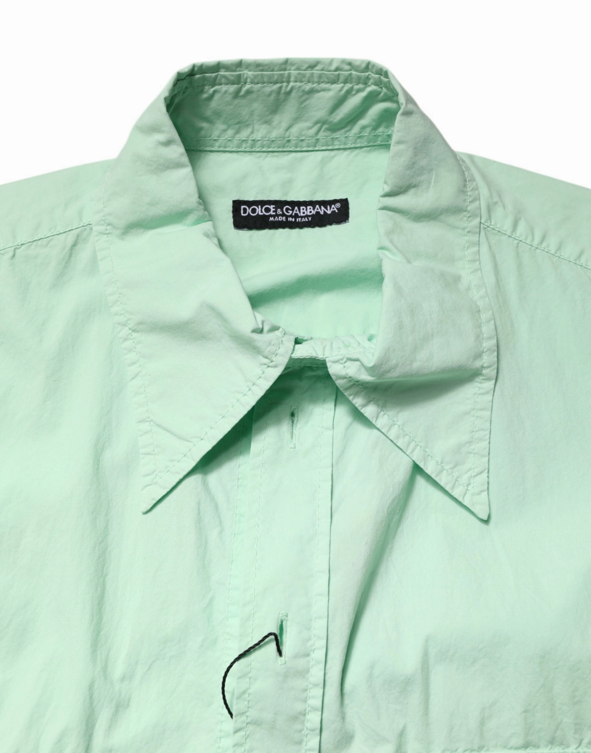 Dolce & Gabbana Cotton Short Sleeves Men Casual Men's Shirt (Pre-Owned)