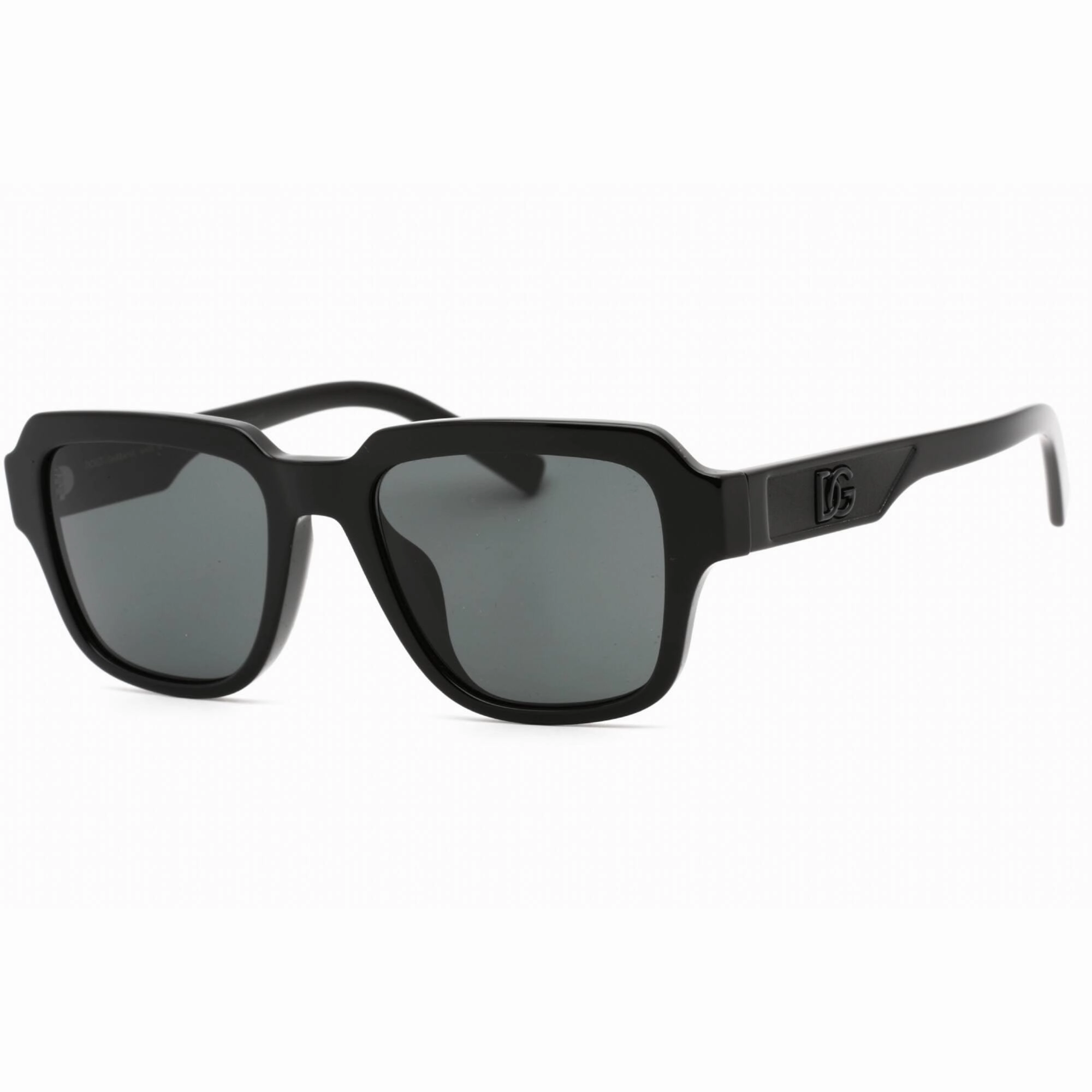 Dolce & Gabbana Men's Sunglasses - Rectangular Frame Dark Grey Lens | 0DG4402F 501/87