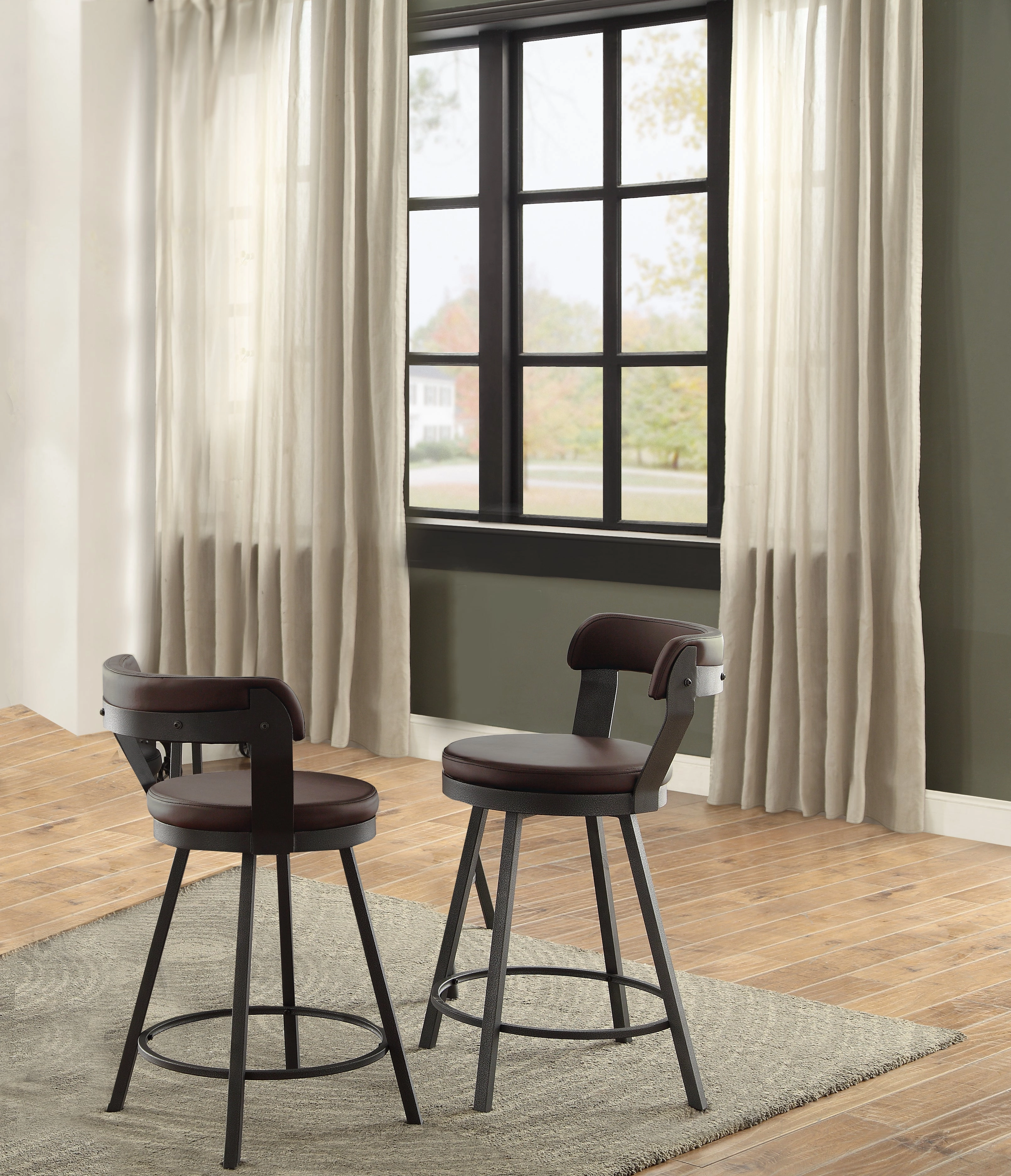 Drai Counter Height Stool - Brown