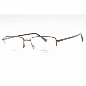 Elasta Men's Eyeglasses - Matte Brown Metal Rectangular Half Rim | E 7249 04IN 00