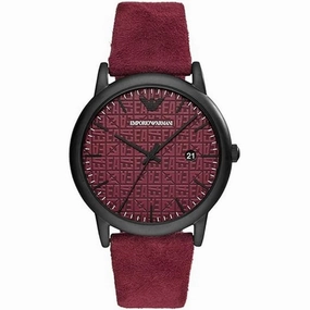 Emporio Armani Quartz Burgundy Dial Men's Watch AR11273