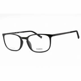 Flexon Men's Eyeglasses - Shiny Black Rectangular Full Rim Frame | FLEXON EP8012 001