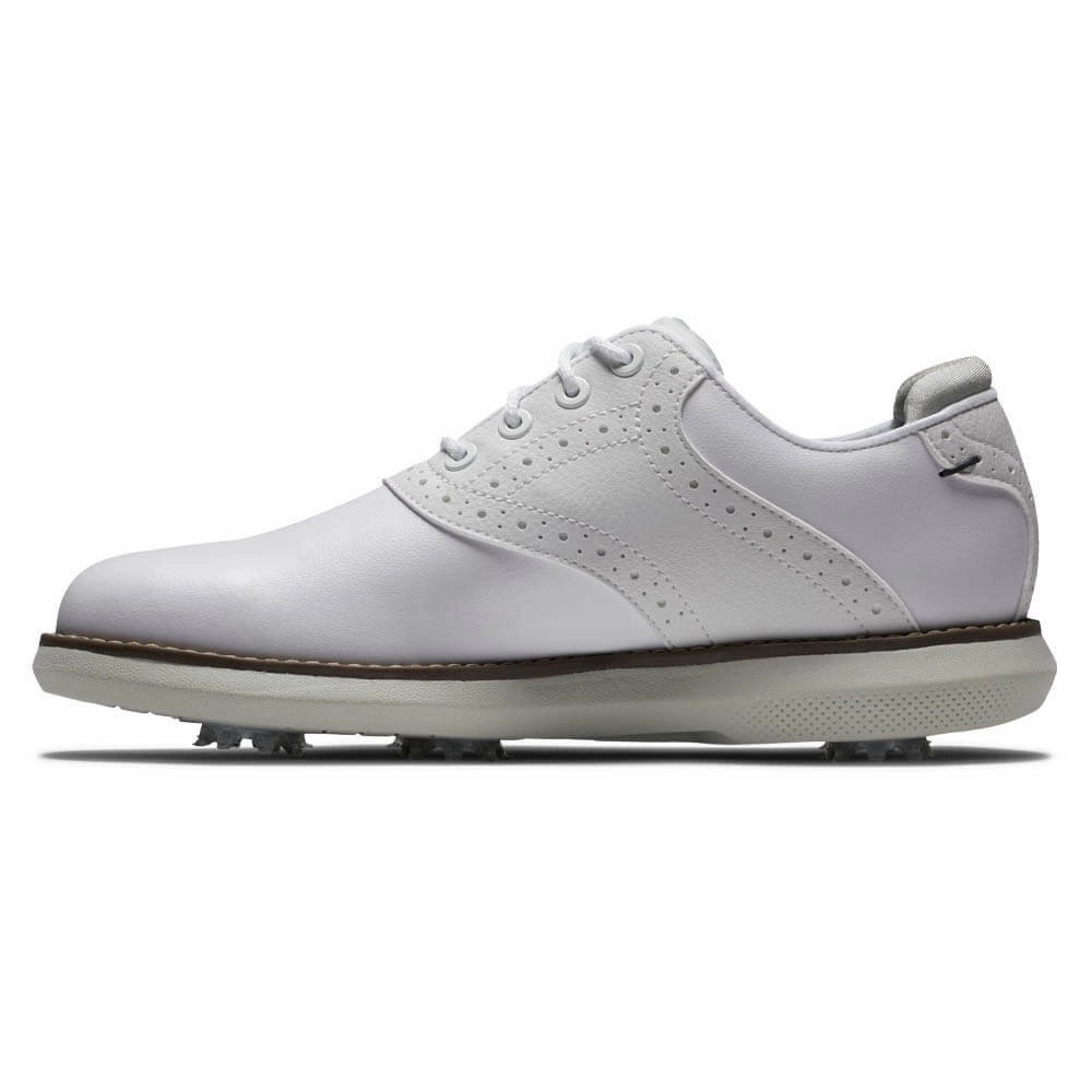 FootJoy Traditions Golf Shoes White - 24 Boys