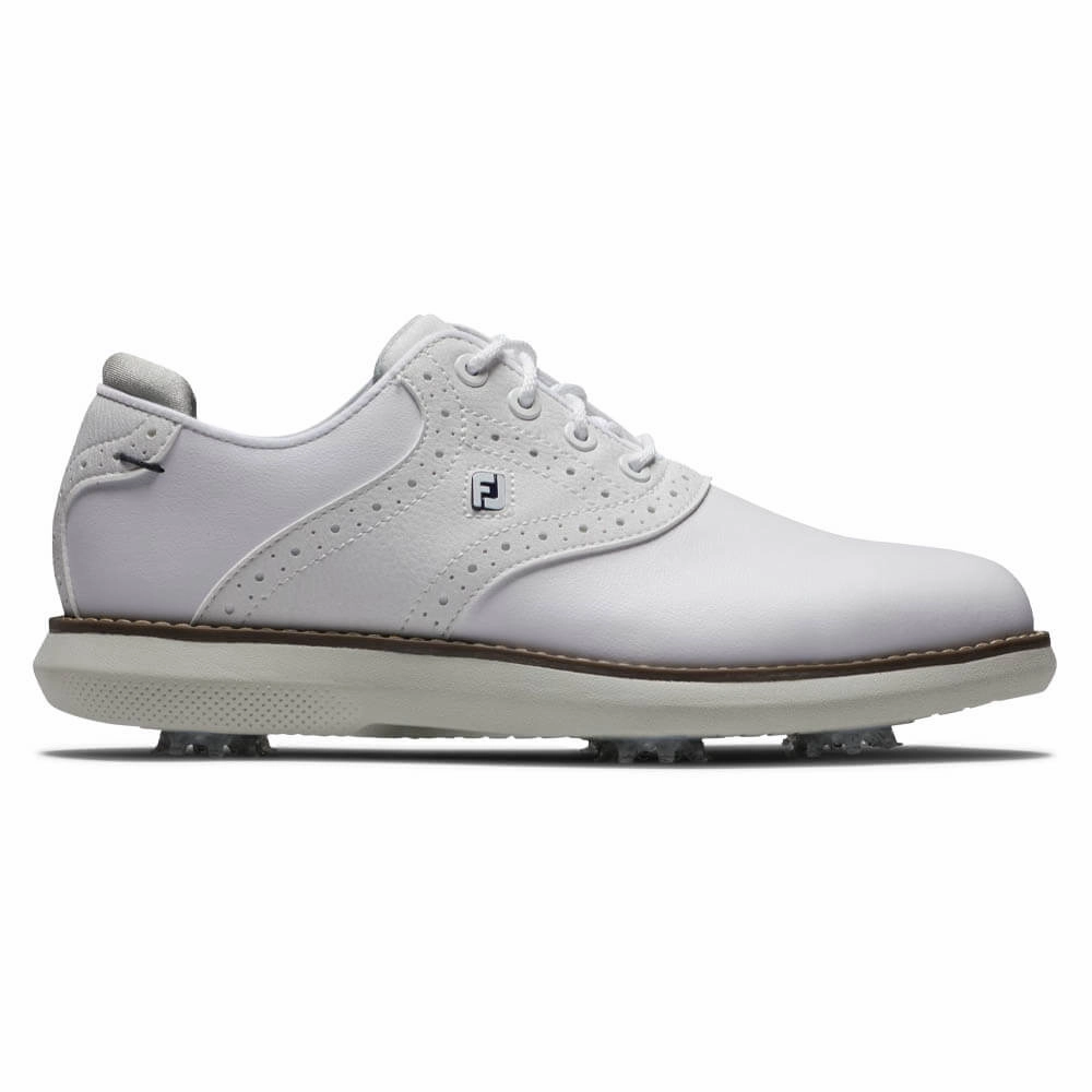 FootJoy Traditions Golf Shoes White - 24 Boys