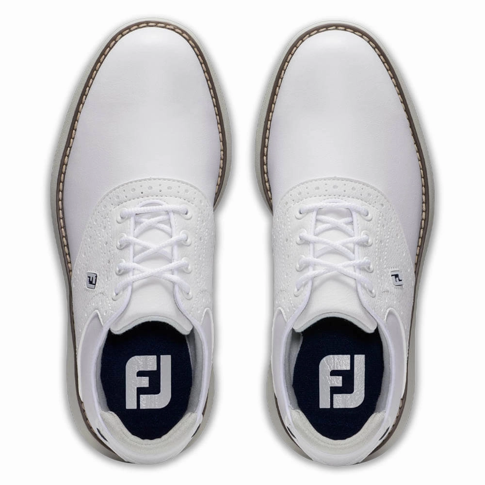 FootJoy Traditions Golf Shoes White - 24 Boys