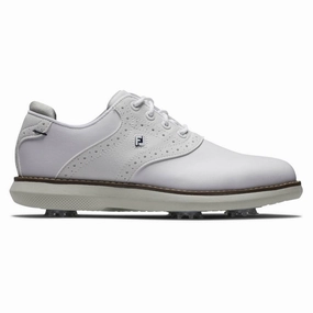 FootJoy Traditions Golf Shoes White - 24 Boys