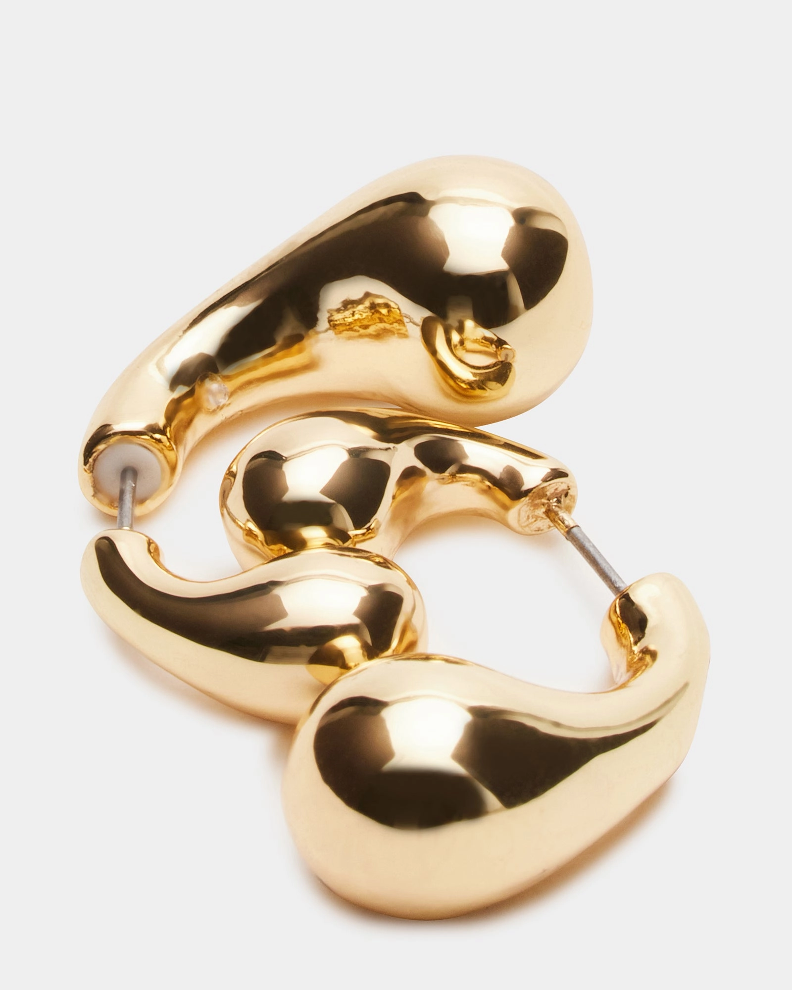 FRONT/BACK TEARDROP EARRINGS GOLD
