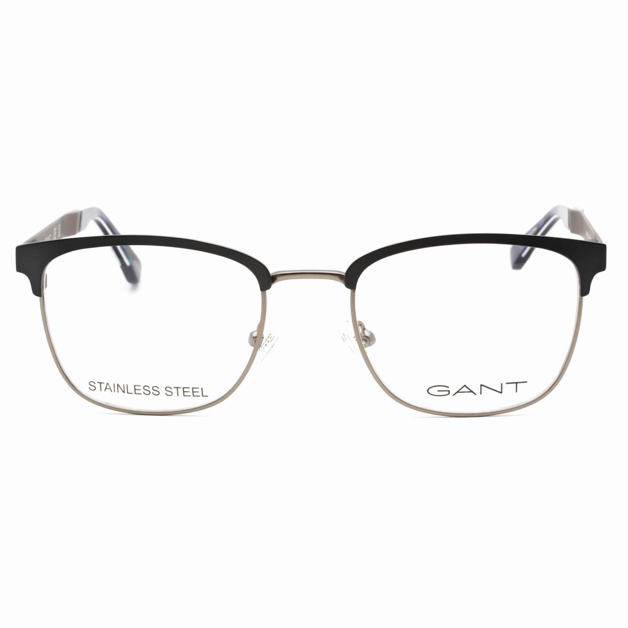 Gant Men's Eyeglasses - Grey/Other Metal Full Rim Rectangular Frame | GA3181 020