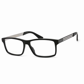 Gucci Men's Eyeglasses - Black Rectangular Full Rim Frame Clear Lens | GG0692O 004