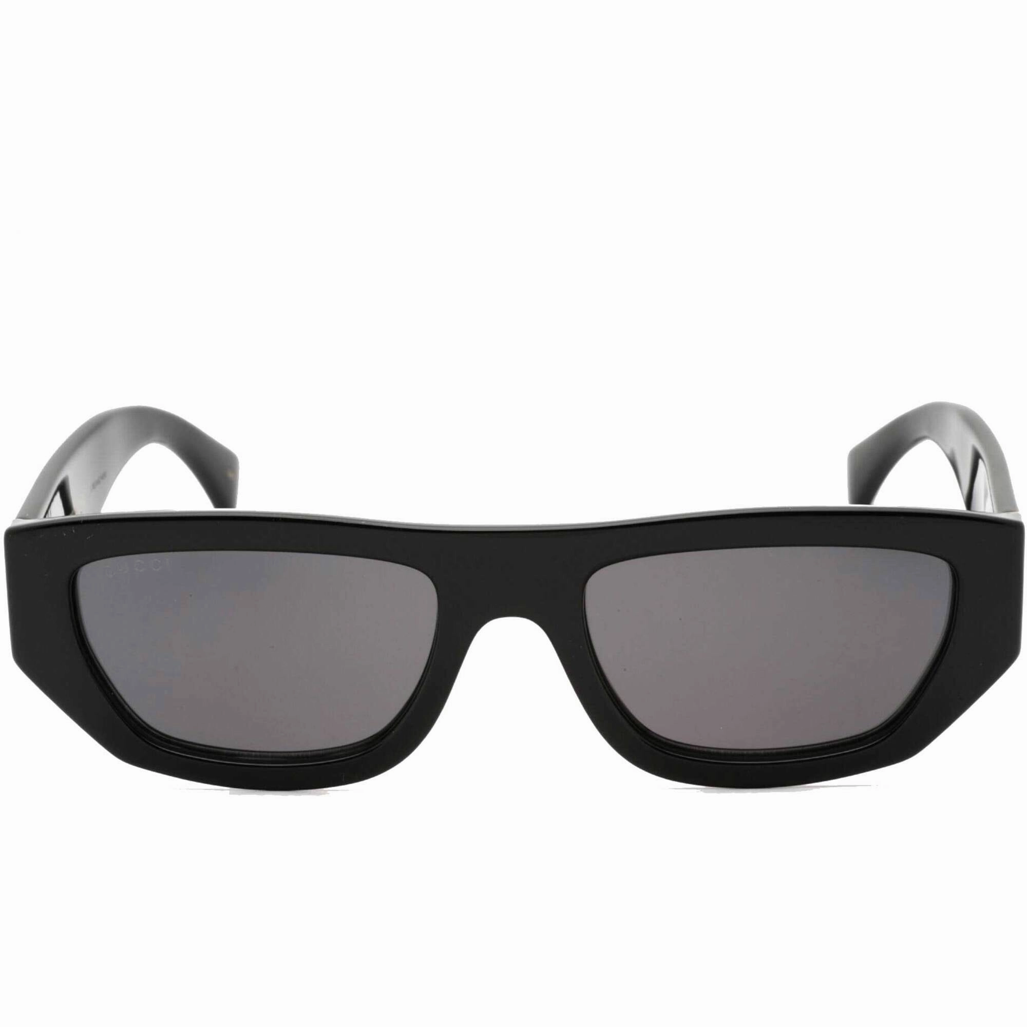 Gucci Men's Sunglasses - Black Rectangular Full Rim Plastic Frame | GG1134S 002