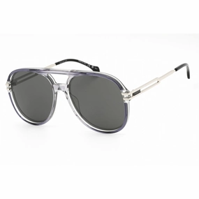 Gucci Men's Sunglasses - Grey/Silver Plastic Aviator Full Rim Frame | GG1104S 001