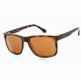 Guess Factory Men's Sunglasses - Dark Havana Full Rim Square Shape Frame | GF0234 52E
