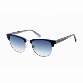 Guess Men's Sunglasses - Shiny Blue Rectangular Frame Gradient Blue Lens | GU00037 90W