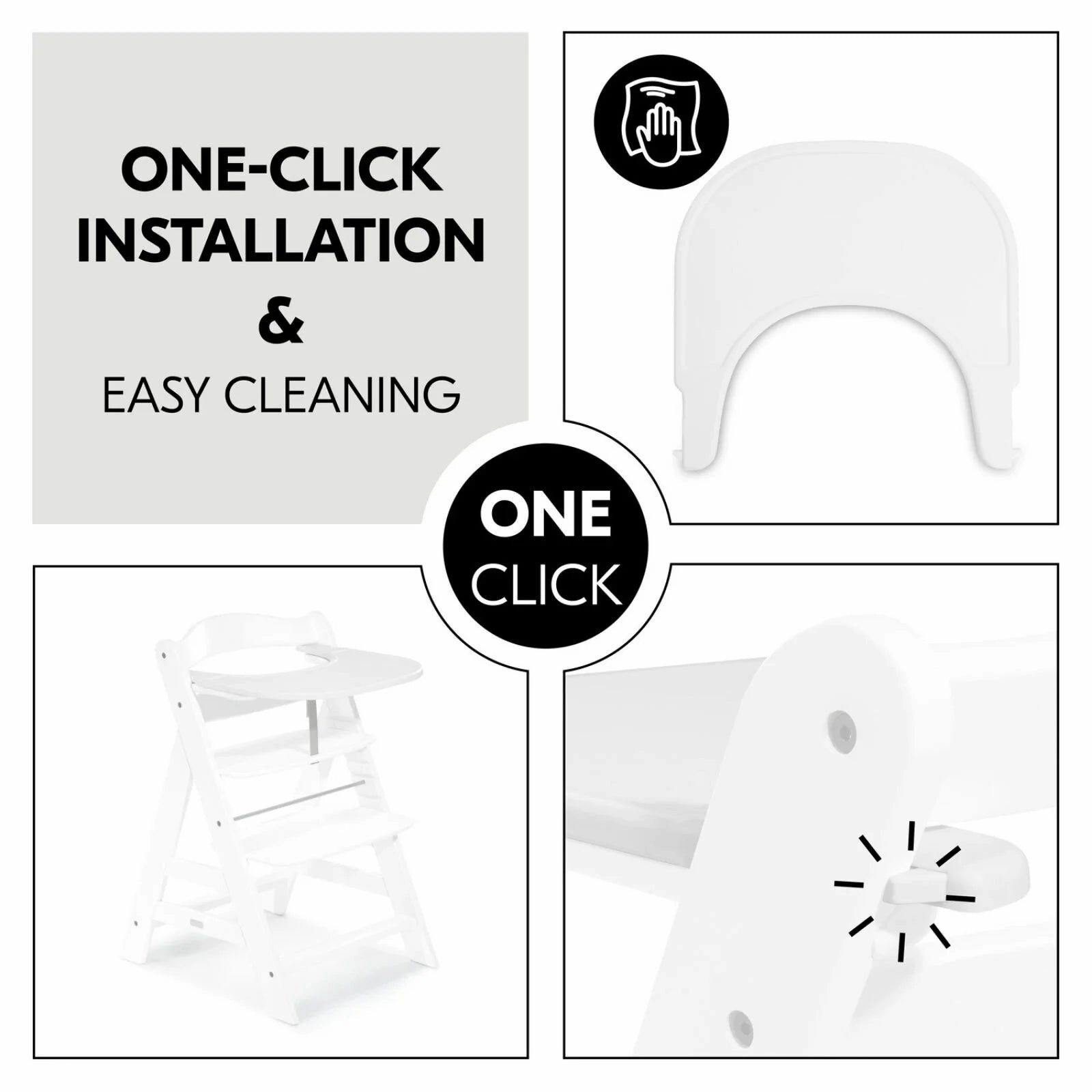 Hauck Alpha Click Tray - White