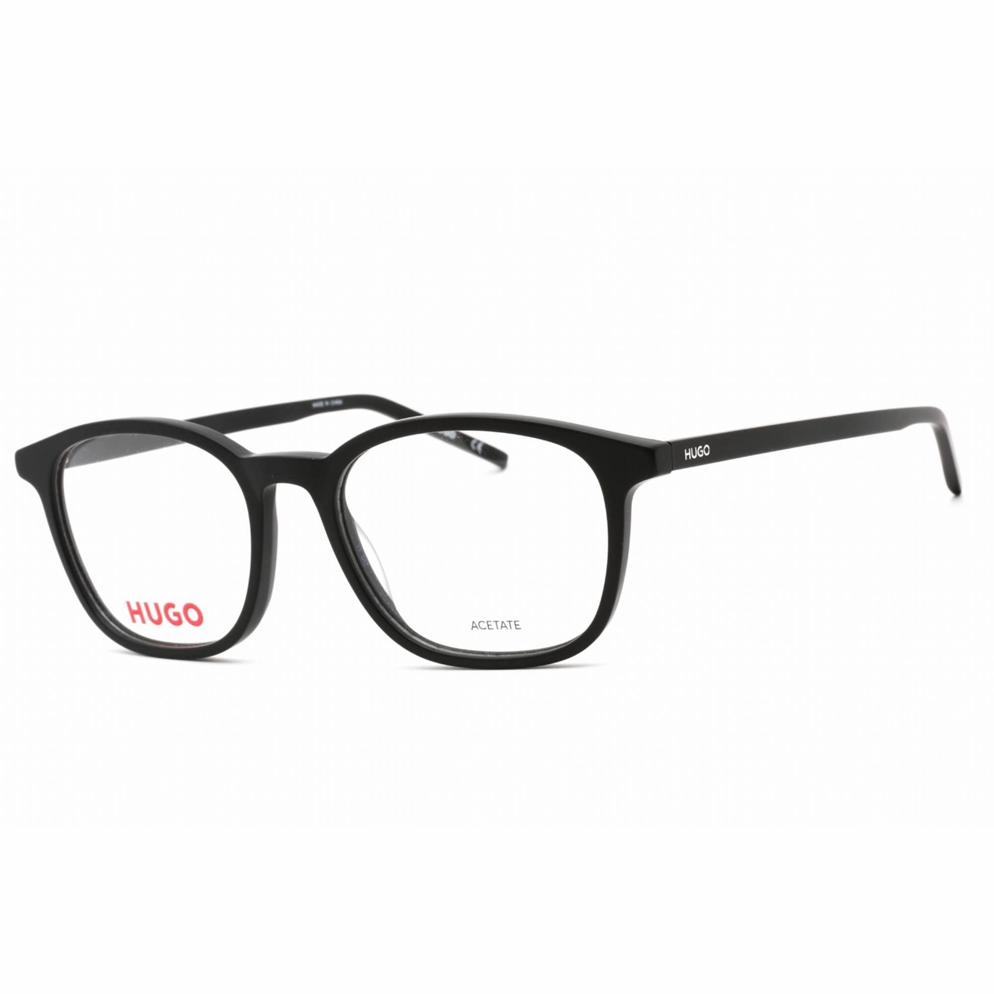 HUGO Men's Eyeglasses - Clear Demo Lens Matte Black Rectangular | HG 1024 0003 00