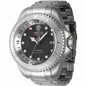 Invicta Men's GMT Watch - Reserve Hydromax Automatic Black Dial Bracelet | 45915