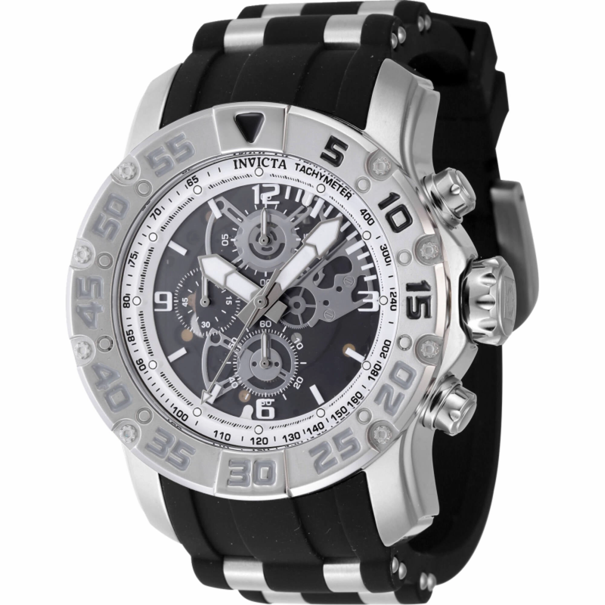 Invicta Men's Watch - Invicta Racing Chronograph Silver Tone Case Strap | 48060