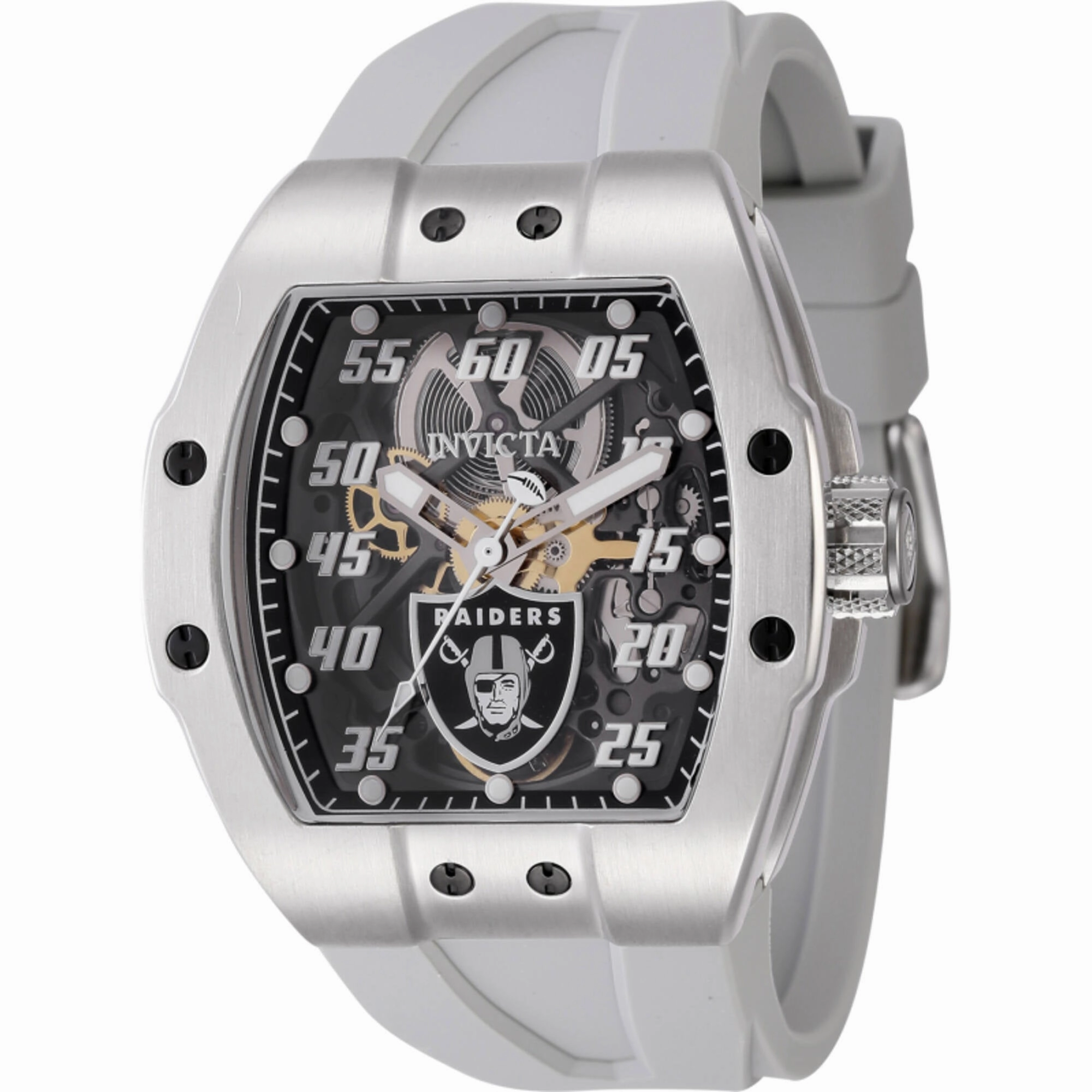 Invicta Men's Watch - NFL Las Vegas Raiders Automatic Grey Silicone Strap | 45057