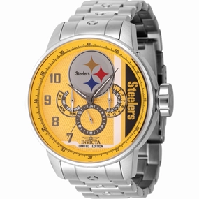 Invicta Men's Watch - NFL Pittsburgh Steelers Quartz Silver Steel Bracelet | 45125