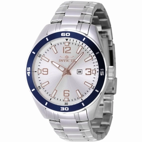 Invicta Men's Watch - Pro Diver Quartz White Dial Silver Steel Bracelet | 46666