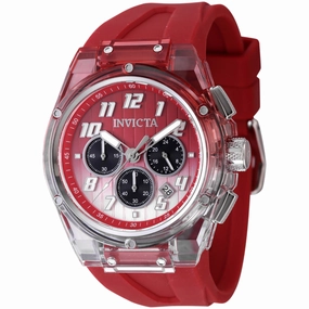 Invicta Men's Watch - S1 Rally Chronograph Black, Red, Metallic White Dial | 47349