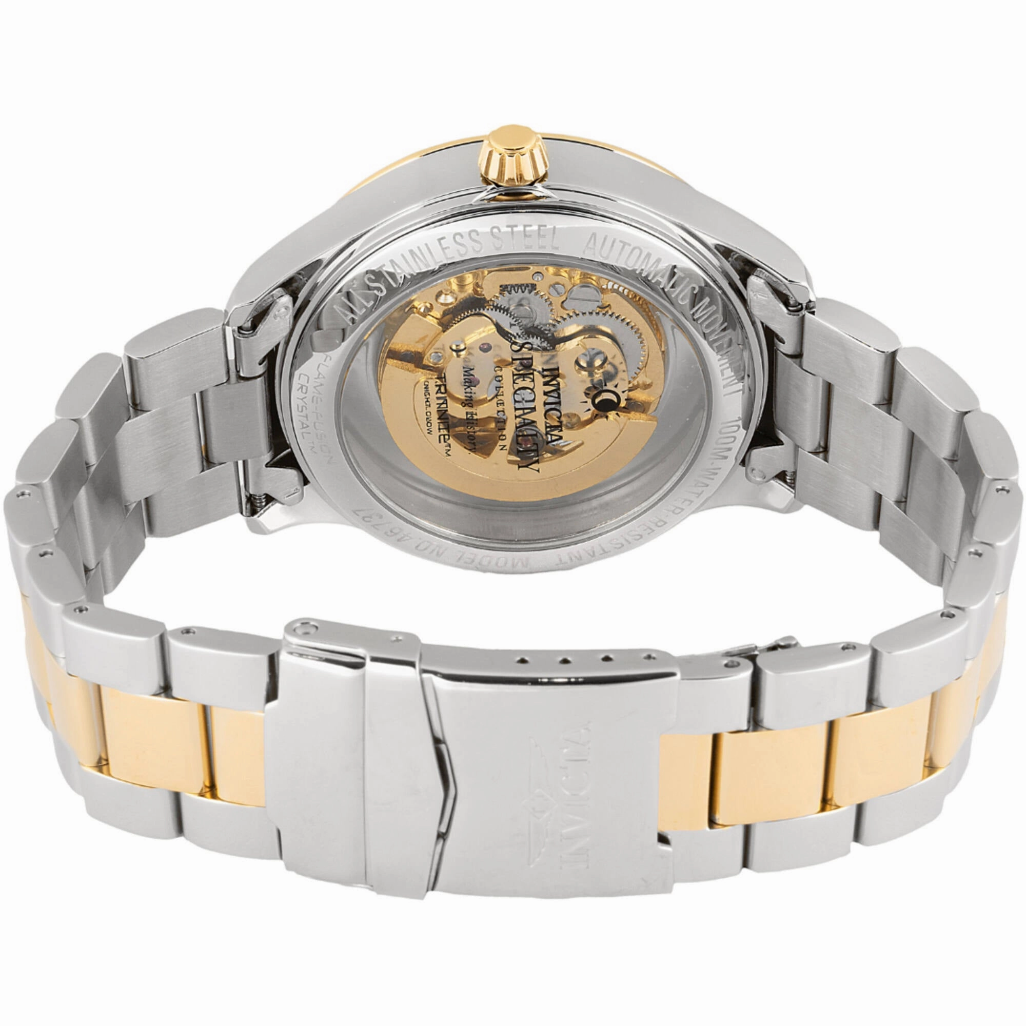 Invicta Men's Watch - Specialty Automatic Gold and Silver Tone Dial Bracelet | 46737